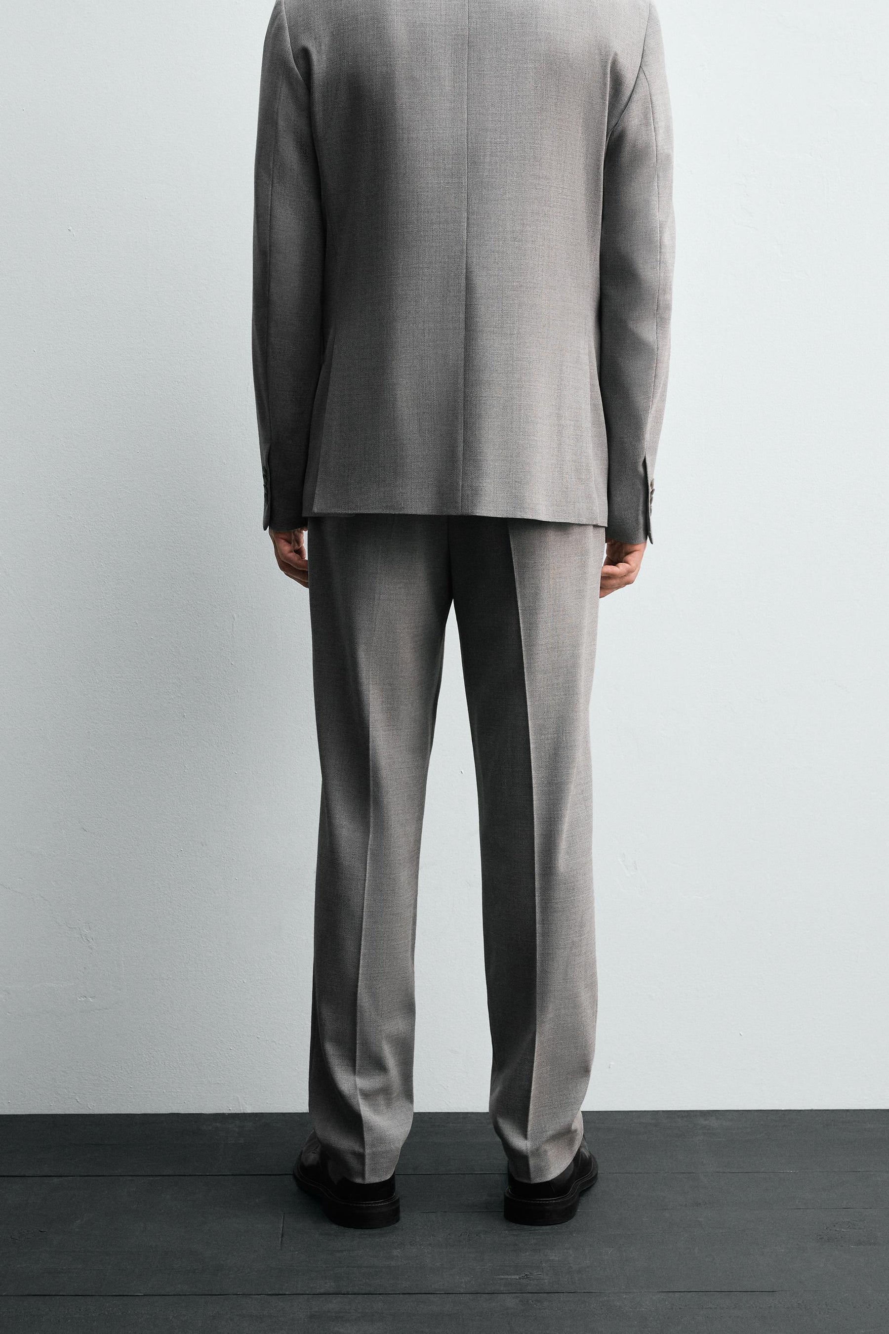 TEXTURED SUIT TROUSERS - Image 3