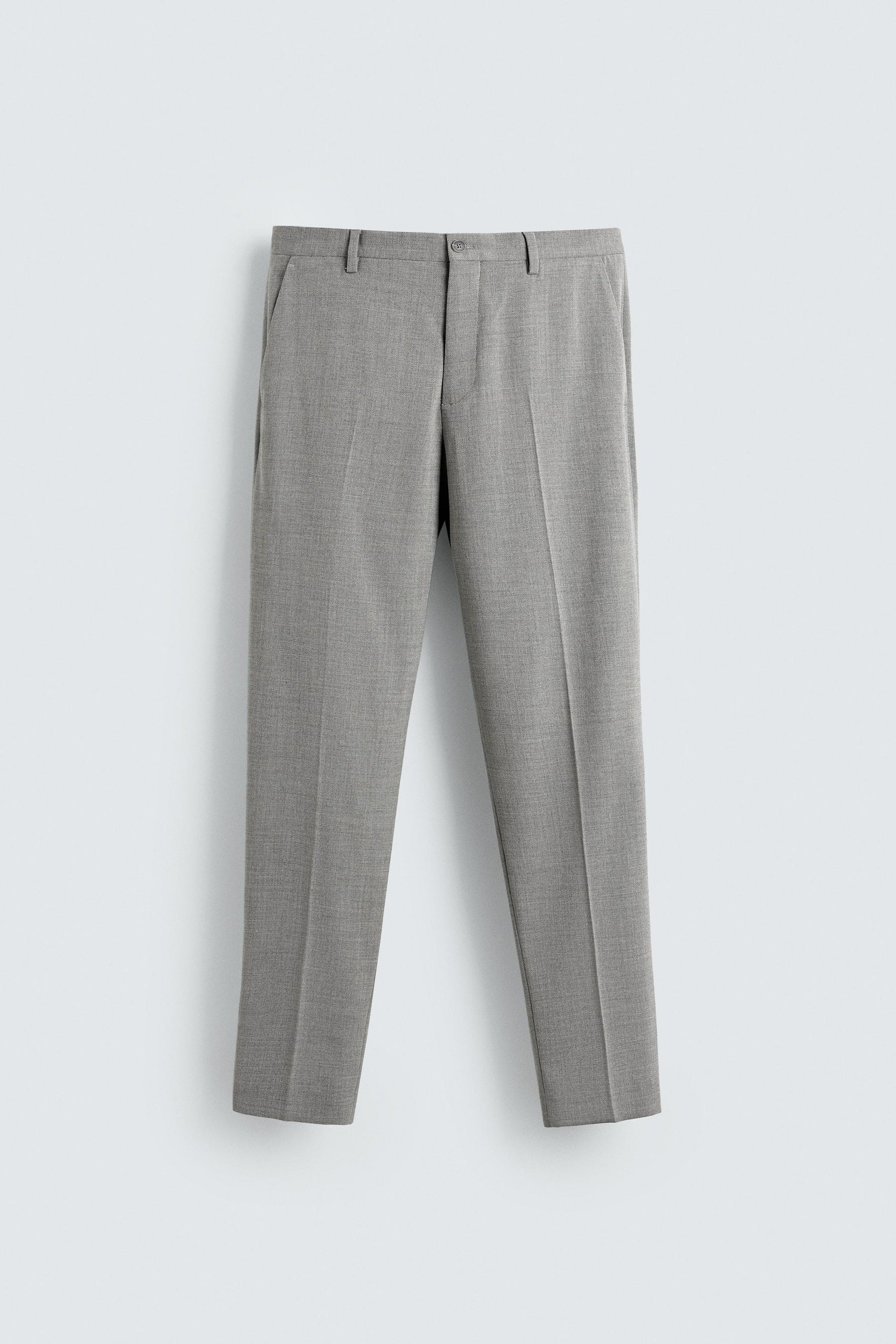 TEXTURED SUIT TROUSERS - Image 6