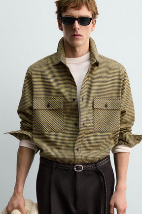 CHECK FLANNEL SHIRT AARON LEVINE X - Image 5