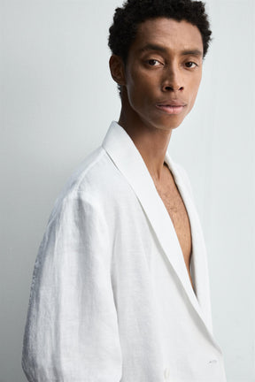 RELAXED FIT LINEN BLAZER - Image 5