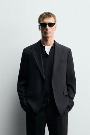 HERRINGBONE SUIT BLAZER - Image 1