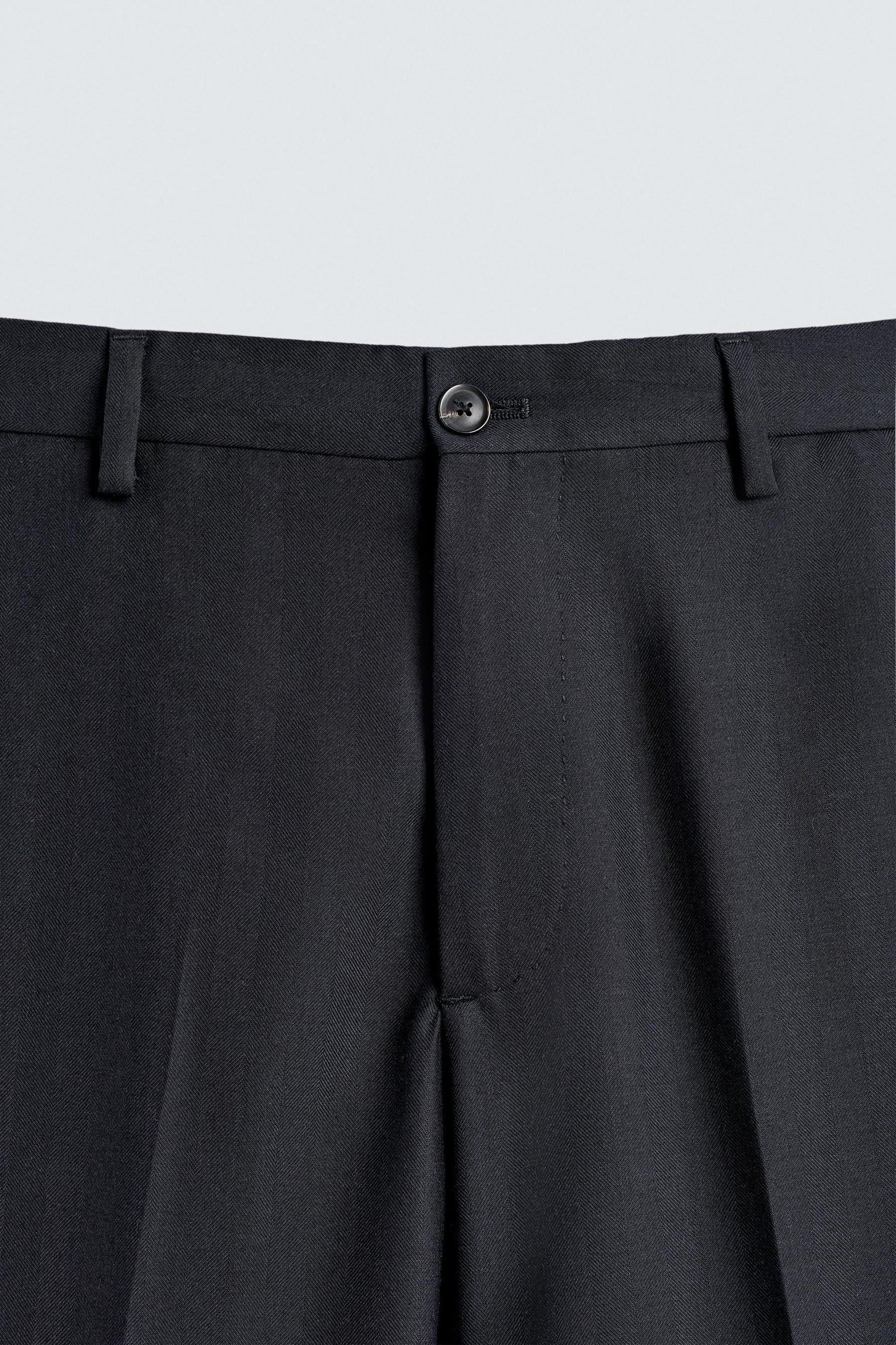 HERRINGBONE SUIT TROUSERS - Image 8