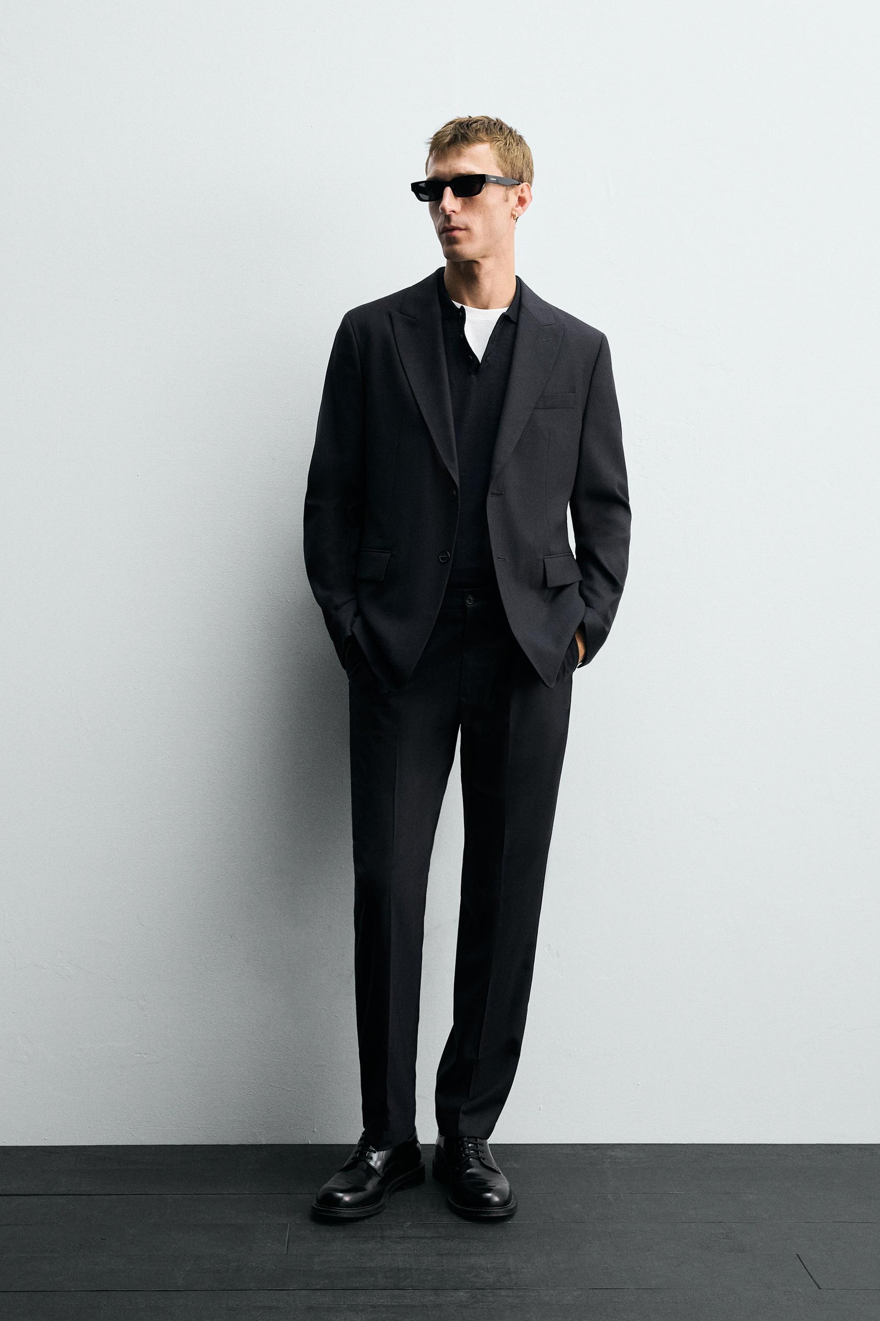HERRINGBONE SUIT TROUSERS - Image 1