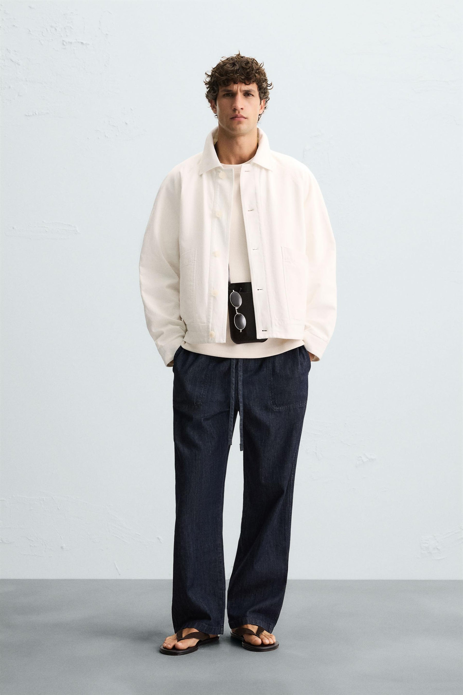 LINEN/COTTON JACKET - Image 1