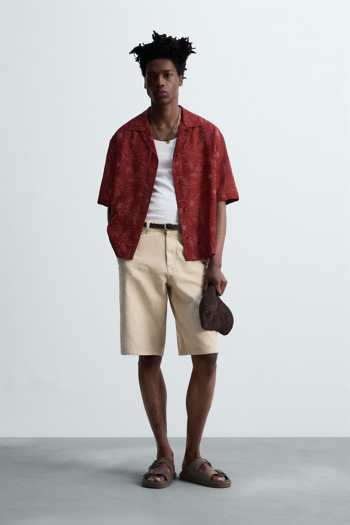 FLORAL TEXTURED SHIRT © OTIS KWAME KYE QUAICOE - Image 1