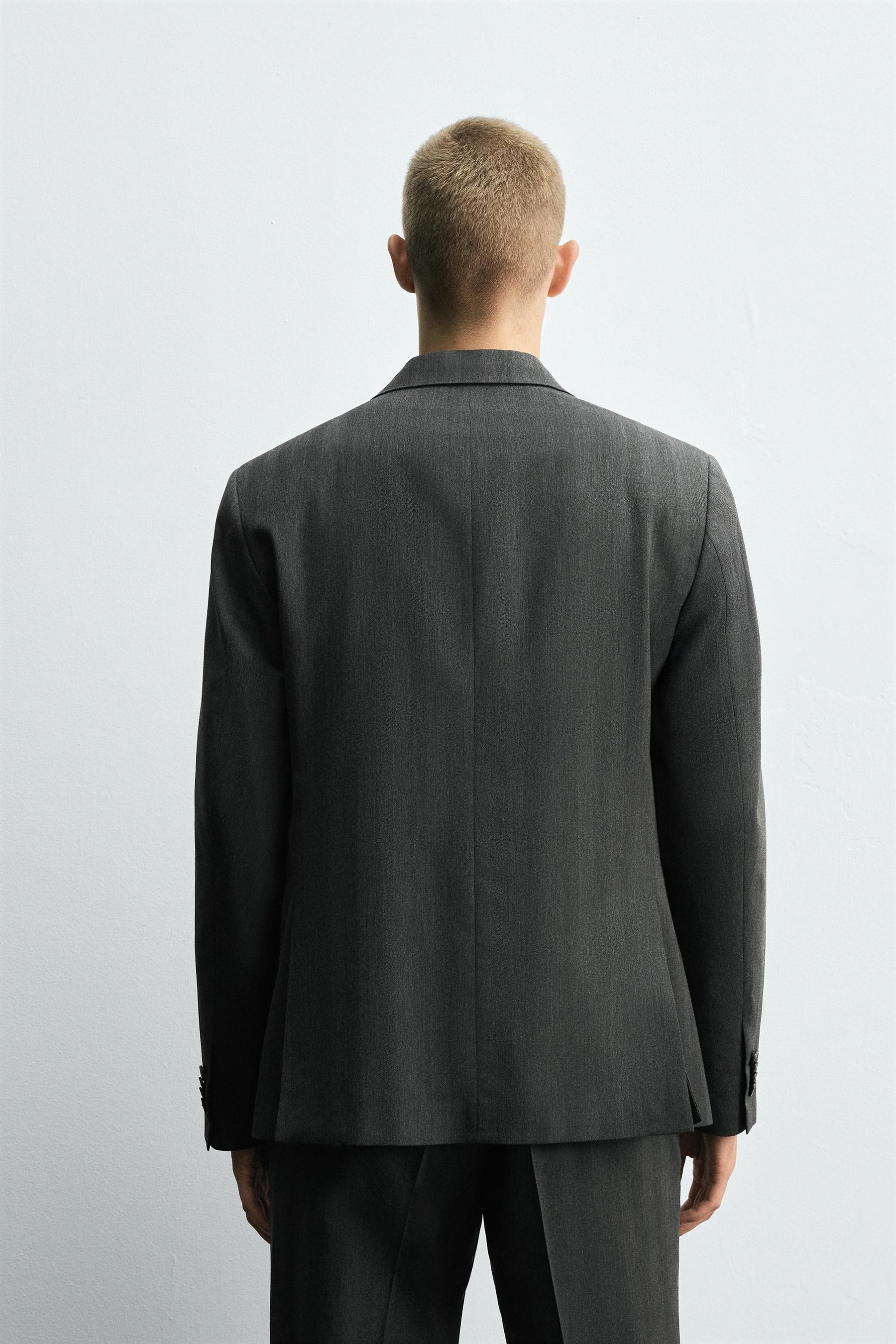 HERRINGBONE SUIT BLAZER - Image 3
