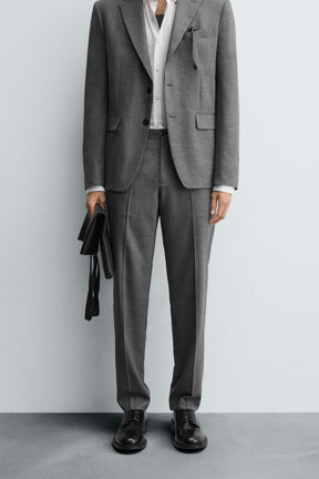 CHECK SUIT TROUSERS - Image 2