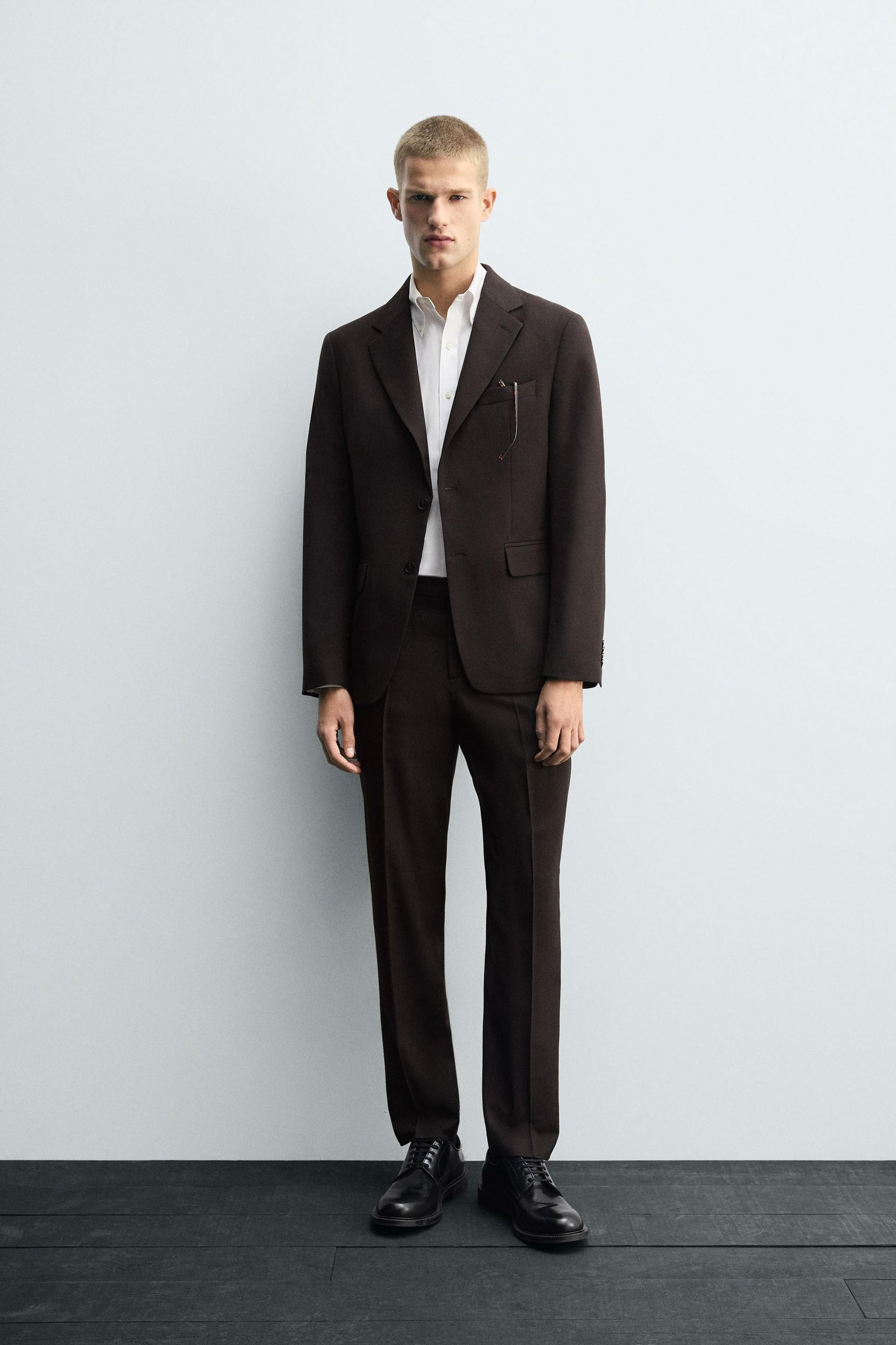 WOOL SUIT TROUSERS - Image 1