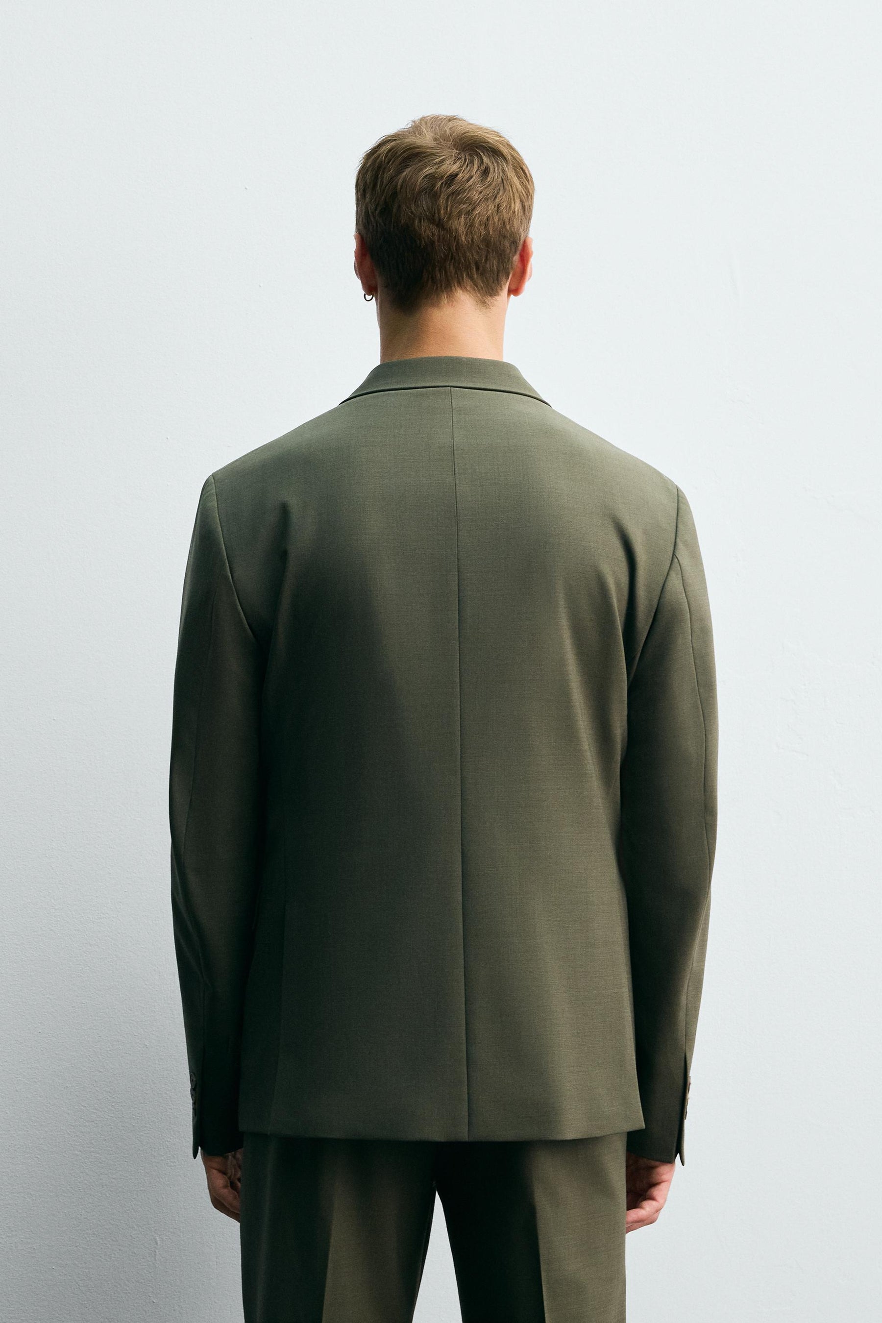 DOUBLE-BREASTED WOOL SUIT BLAZER - Image 3