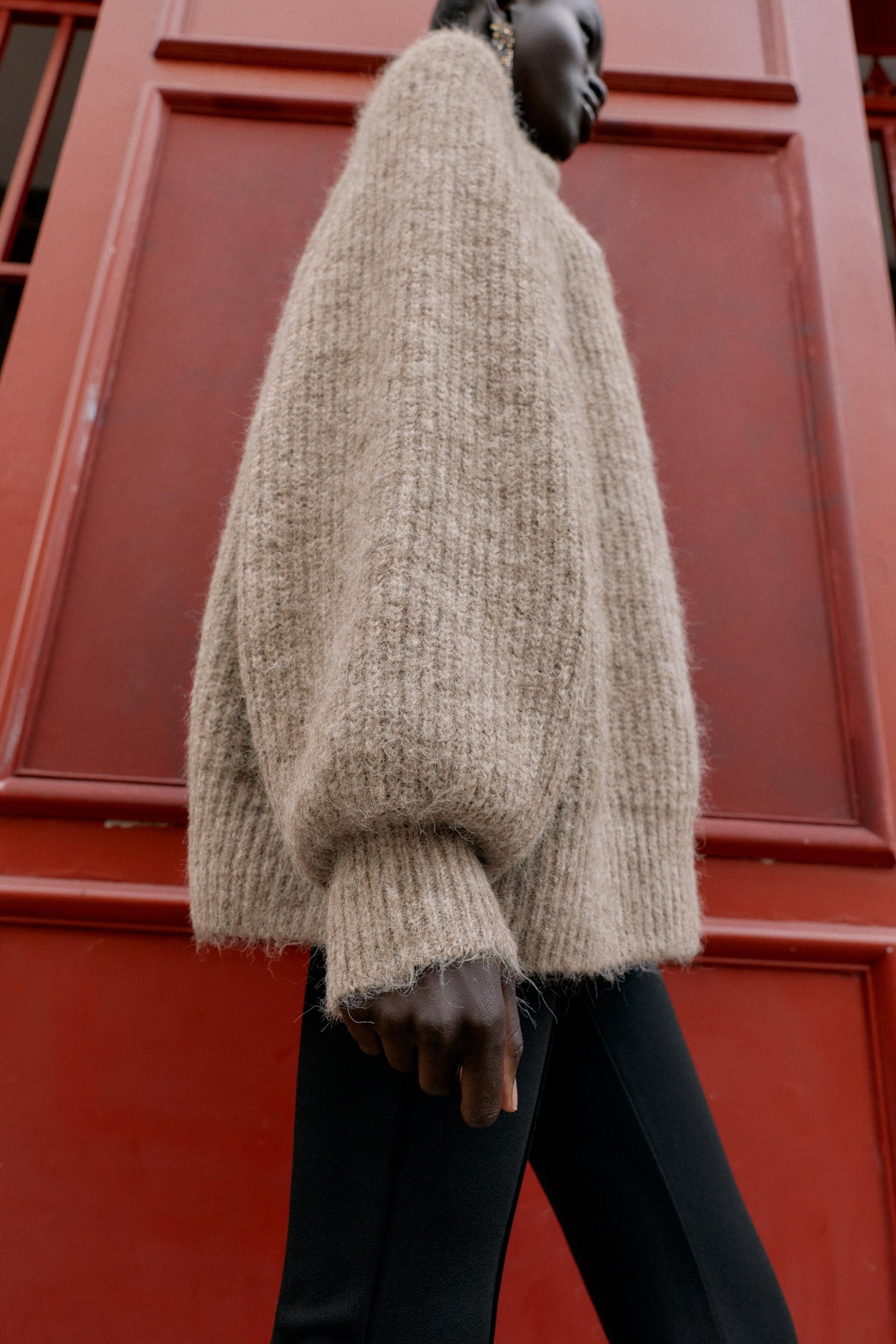 BREIT STRICKPULLOVER
