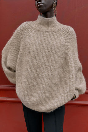 BREIT STRICKPULLOVER