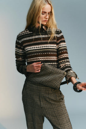 Jacquard-Strickpullover