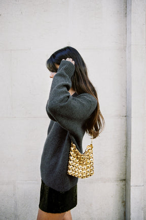 Strickpullover mit V-Ausschnitt