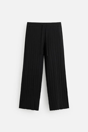 TEXTURED KNIT TROUSERS - Image 6