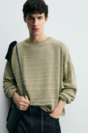 STRIPED JACQUARD SWEATER - Image 6