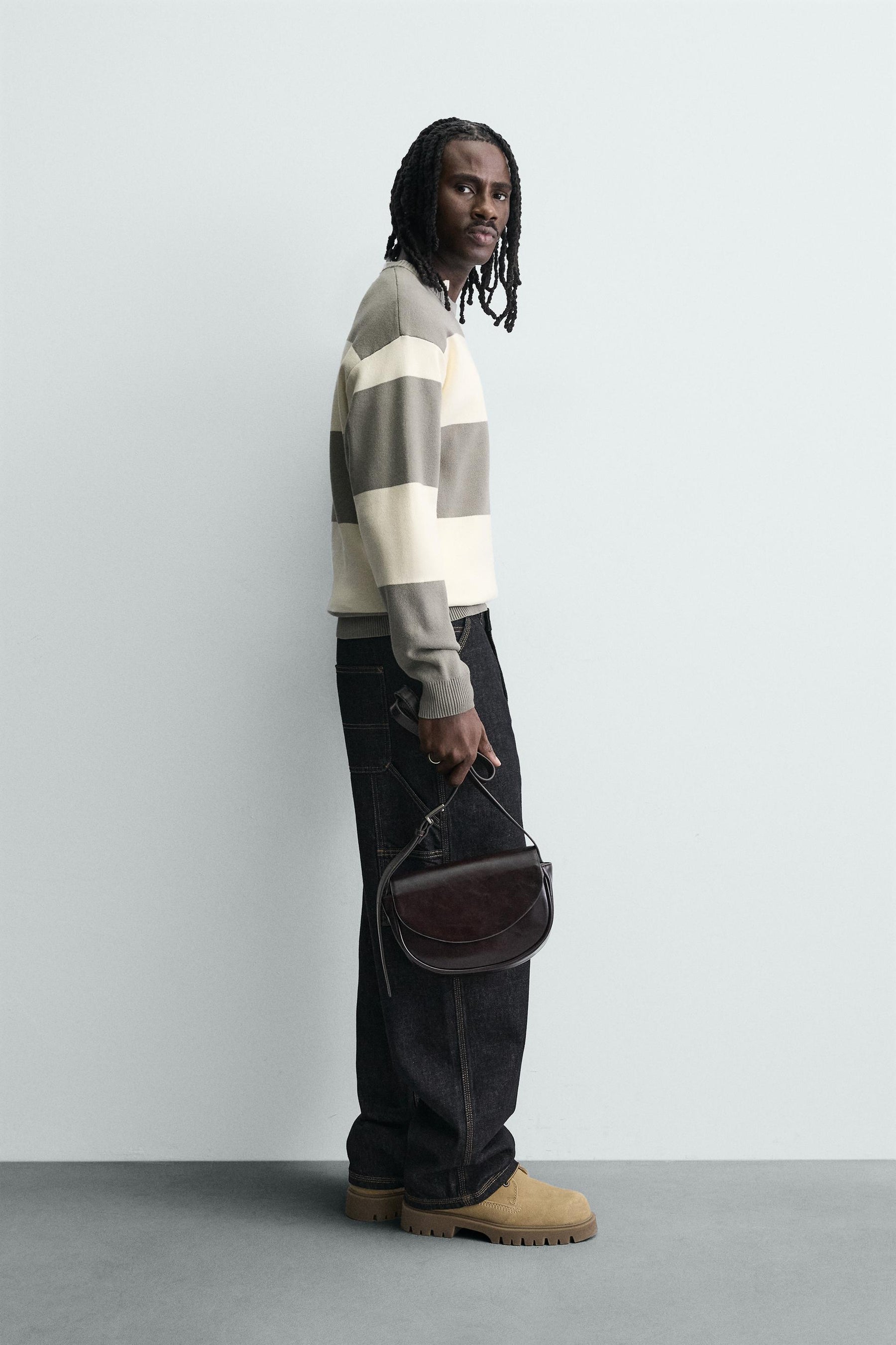 Strukturierter Strickpullover