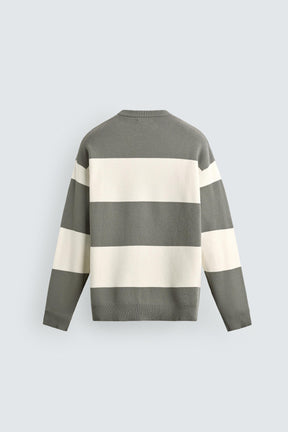 Strukturierter Strickpullover