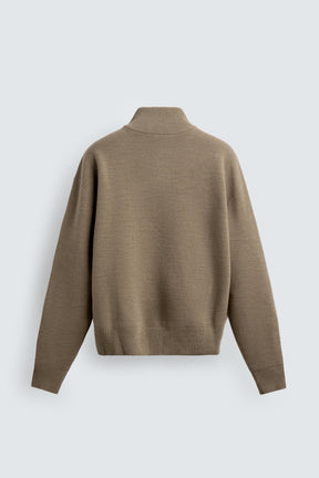 Pullover mit Reißverschlusskragen