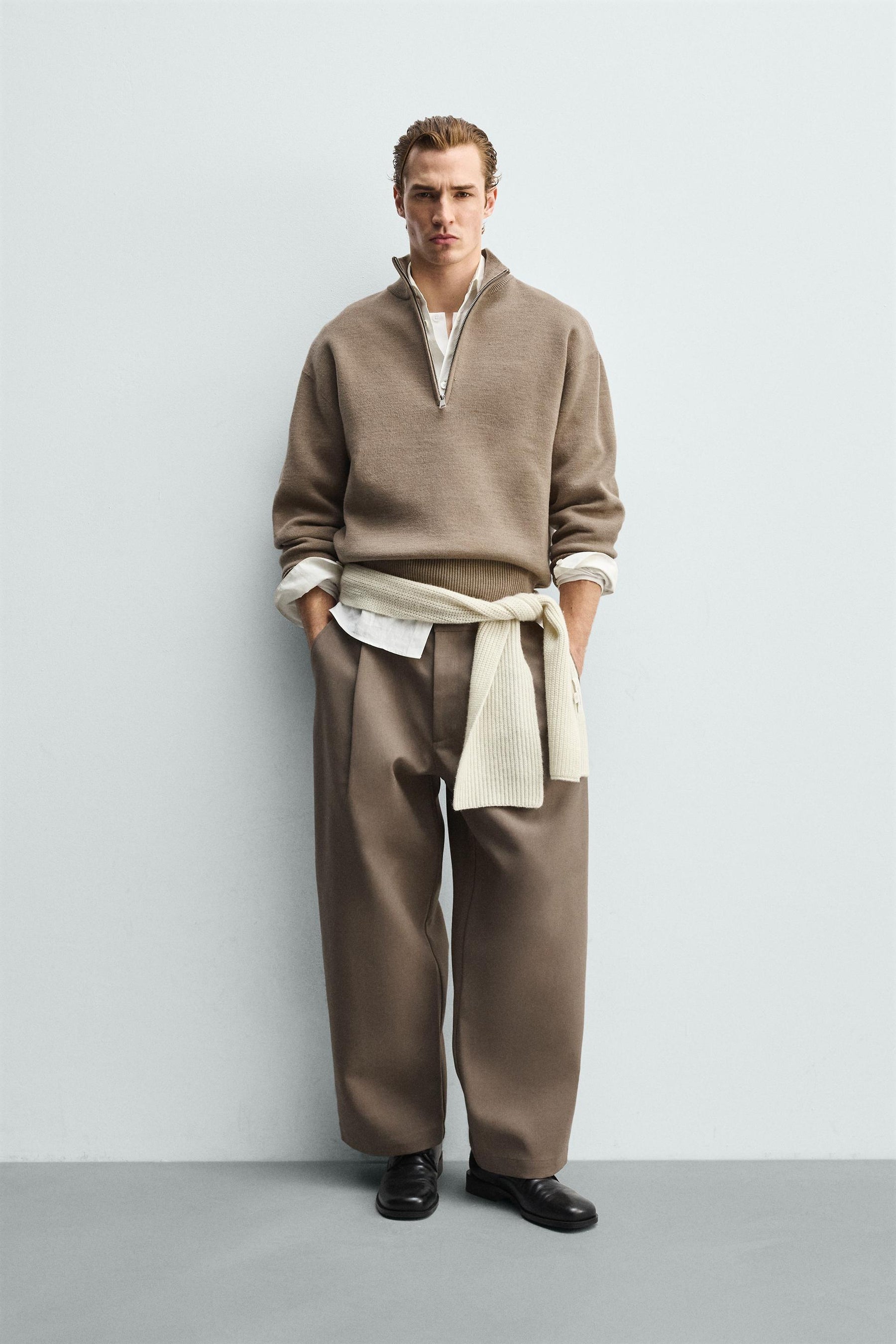 Pullover mit Reißverschlusskragen