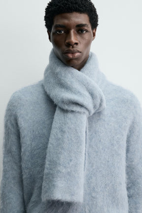 Alpaka-Mischgewebe-Schal