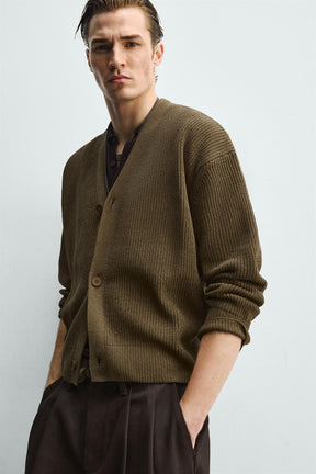 Strukturierter, lässiger Cardigan