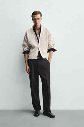 Strukturierter, lässiger Cardigan