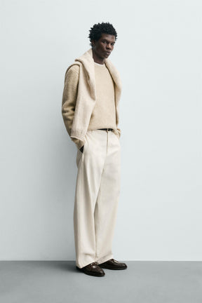 Waffelstrickpullover