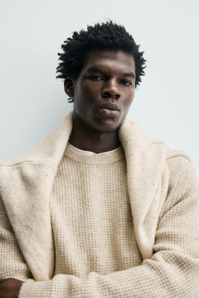 Waffelstrickpullover