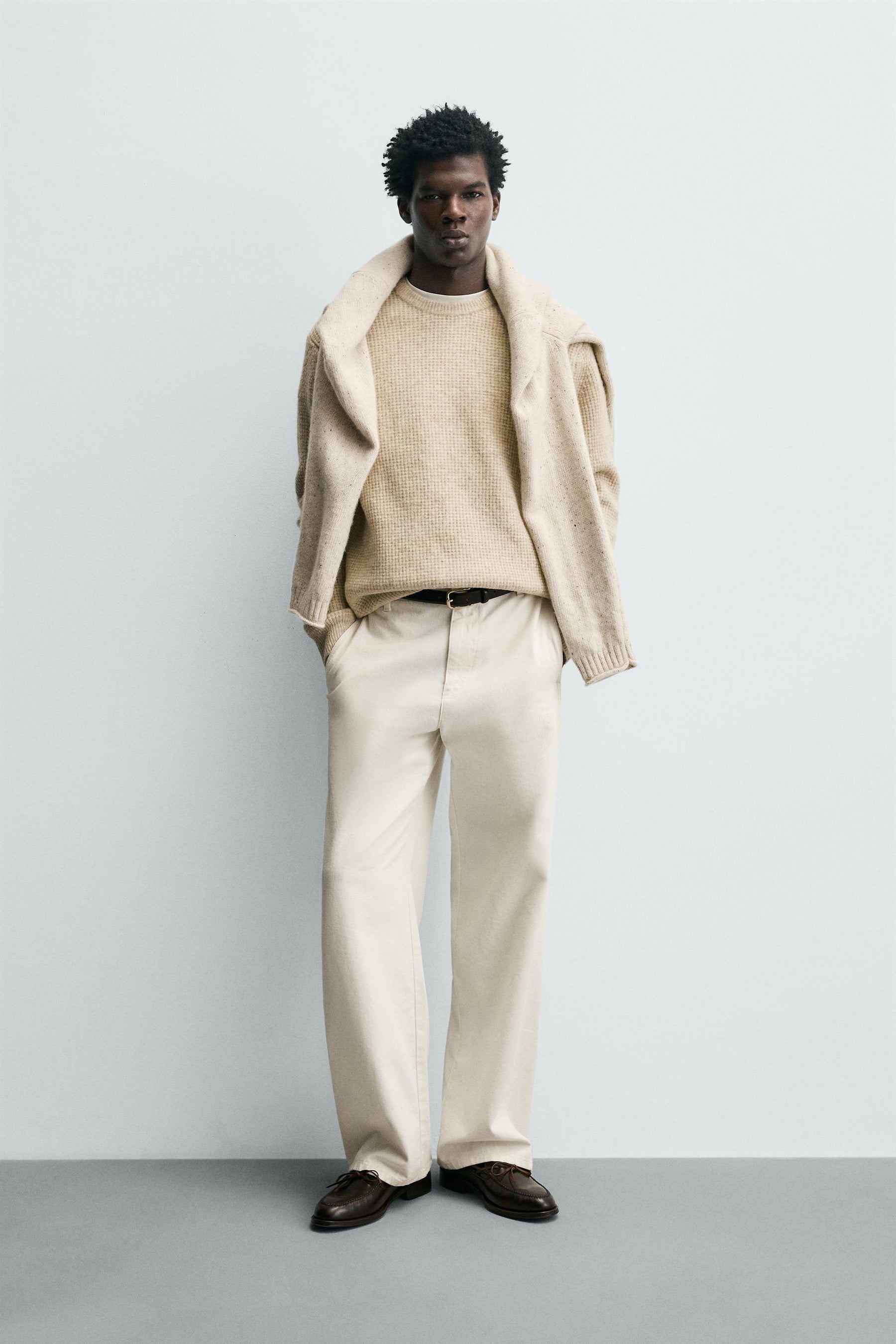 Waffelstrickpullover