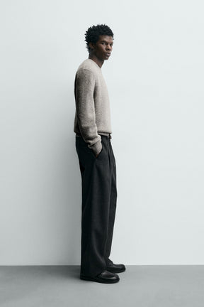 REGULAR FIT WAFFLE-KNIT JUMPER - Image 4