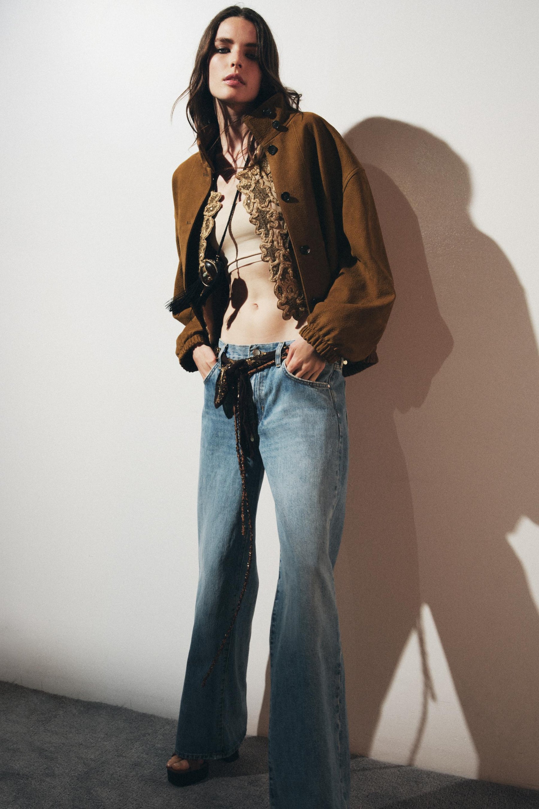 Bomberjacke aus 100 % Leder