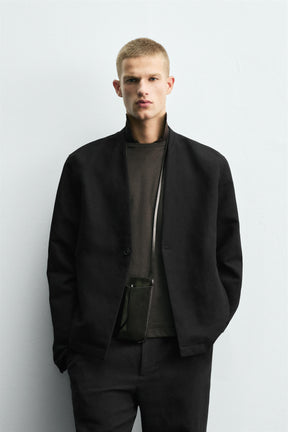 COTTON-LINEN SUIT BLAZER - Image 2