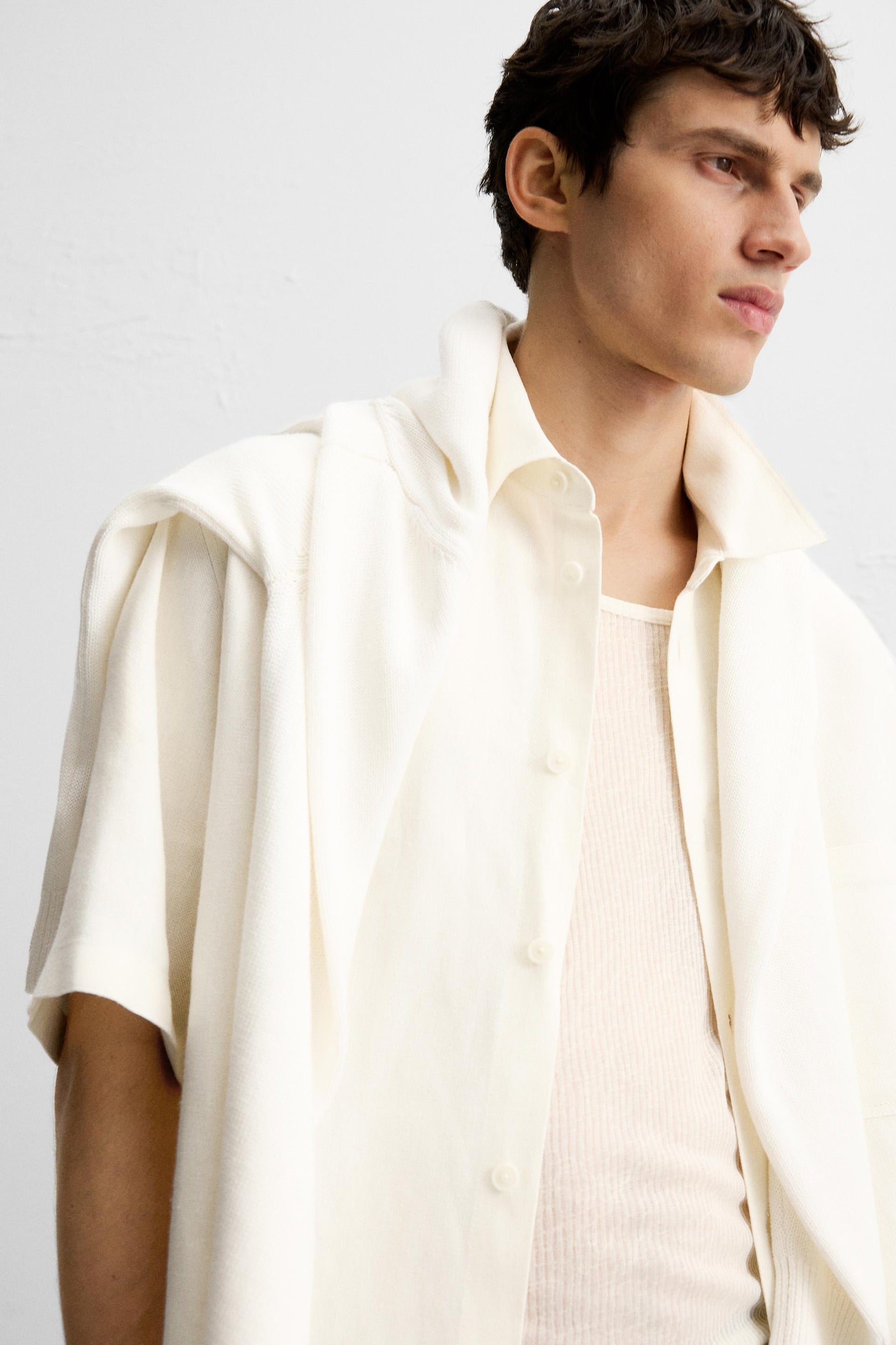 VISCOSE AND JUTE SHIRT - Image 5