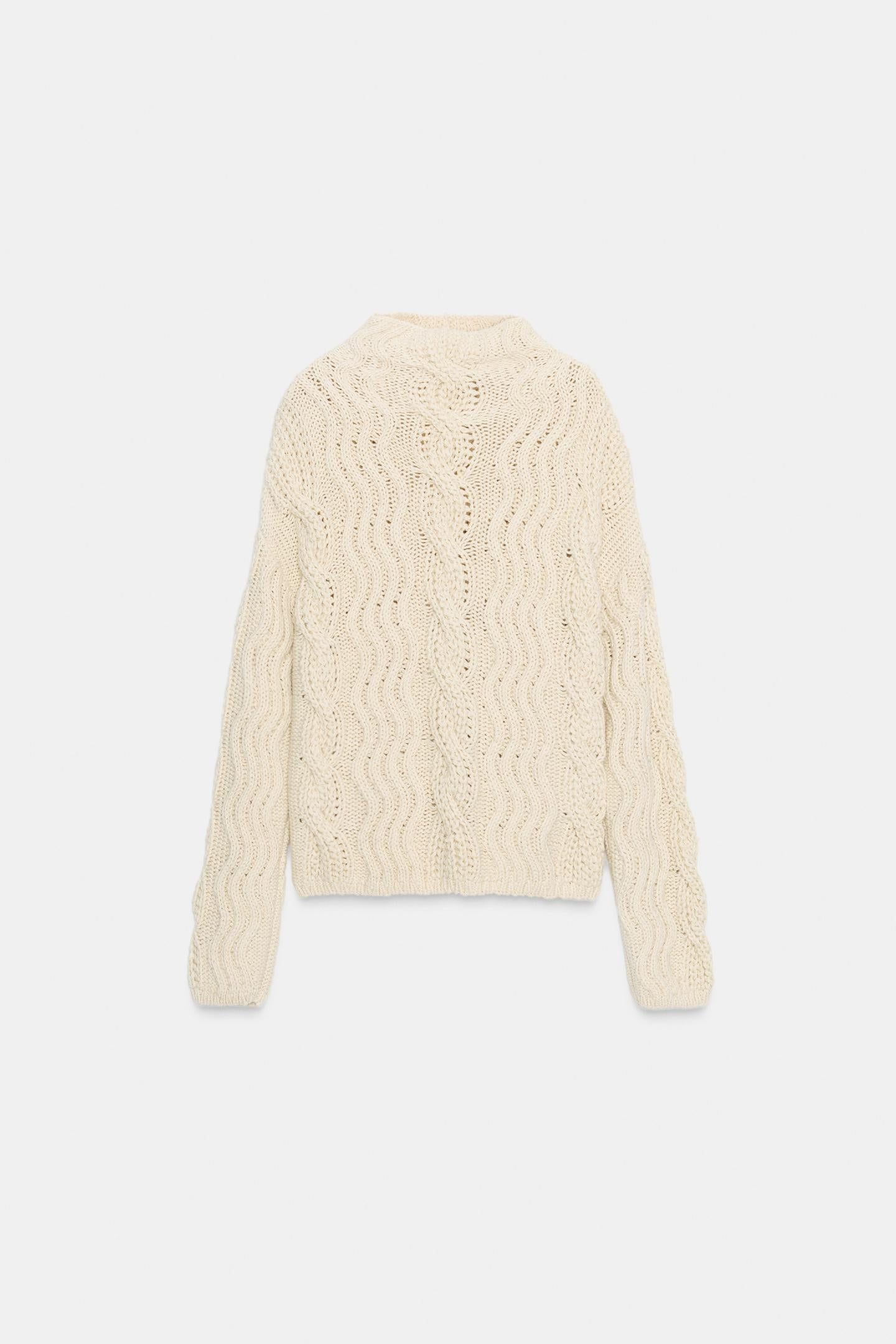 Zopfstrickpullover 