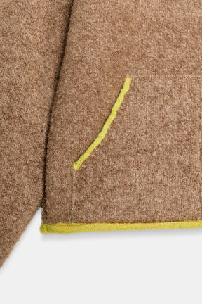 Strickjacke mit kontrastierendem Besatz