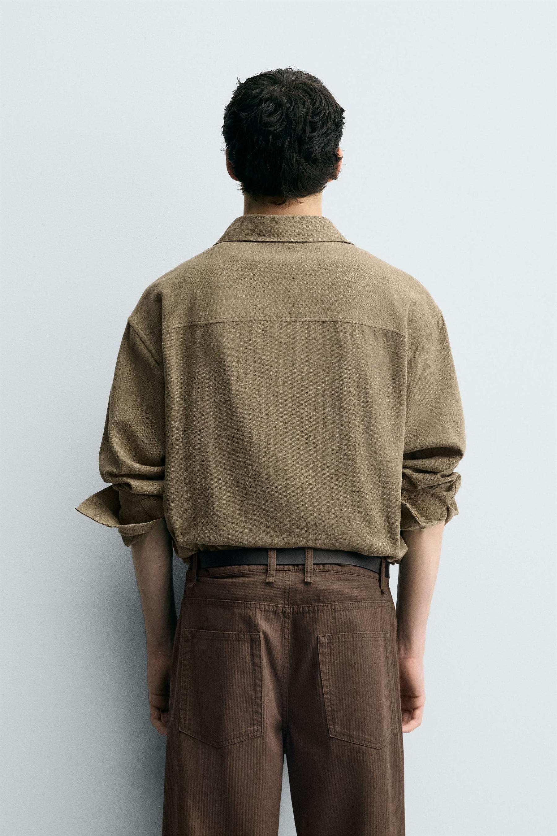 COTTON BLEND TEXTURED SHIRT - Image 3