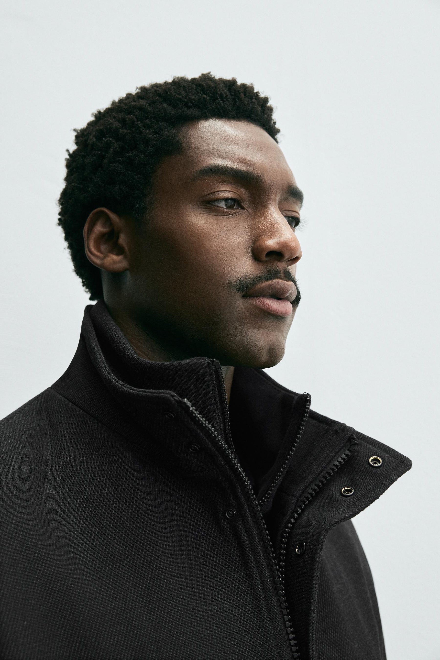 Mantel mit abnehmbarem Kragen