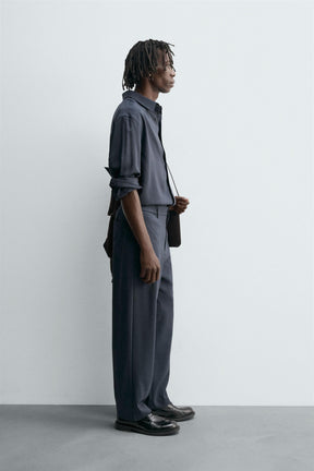 RELAXED FIT FLOWING TROUSERS - Image 4