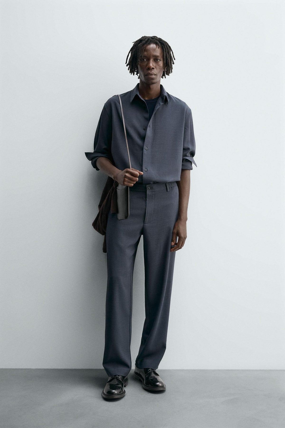 RELAXED FIT FLOWING TROUSERS - Image 1