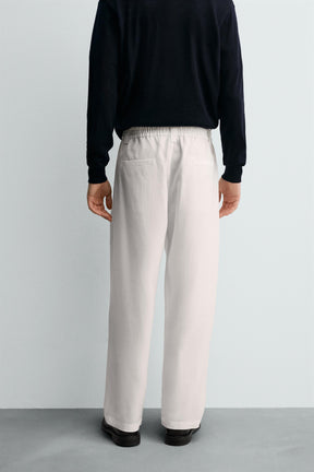 FLOWING TROUSERS WITH SIDE PLEATS - Image 3