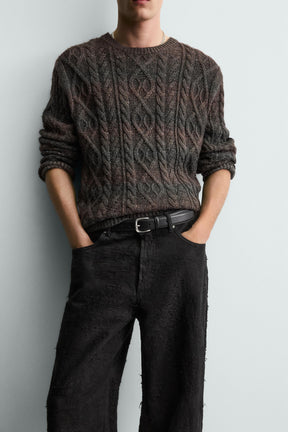 Strukturierte Jacquard-Strumpfwaren