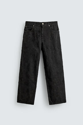 Strukturierte Jacquard-Strumpfwaren