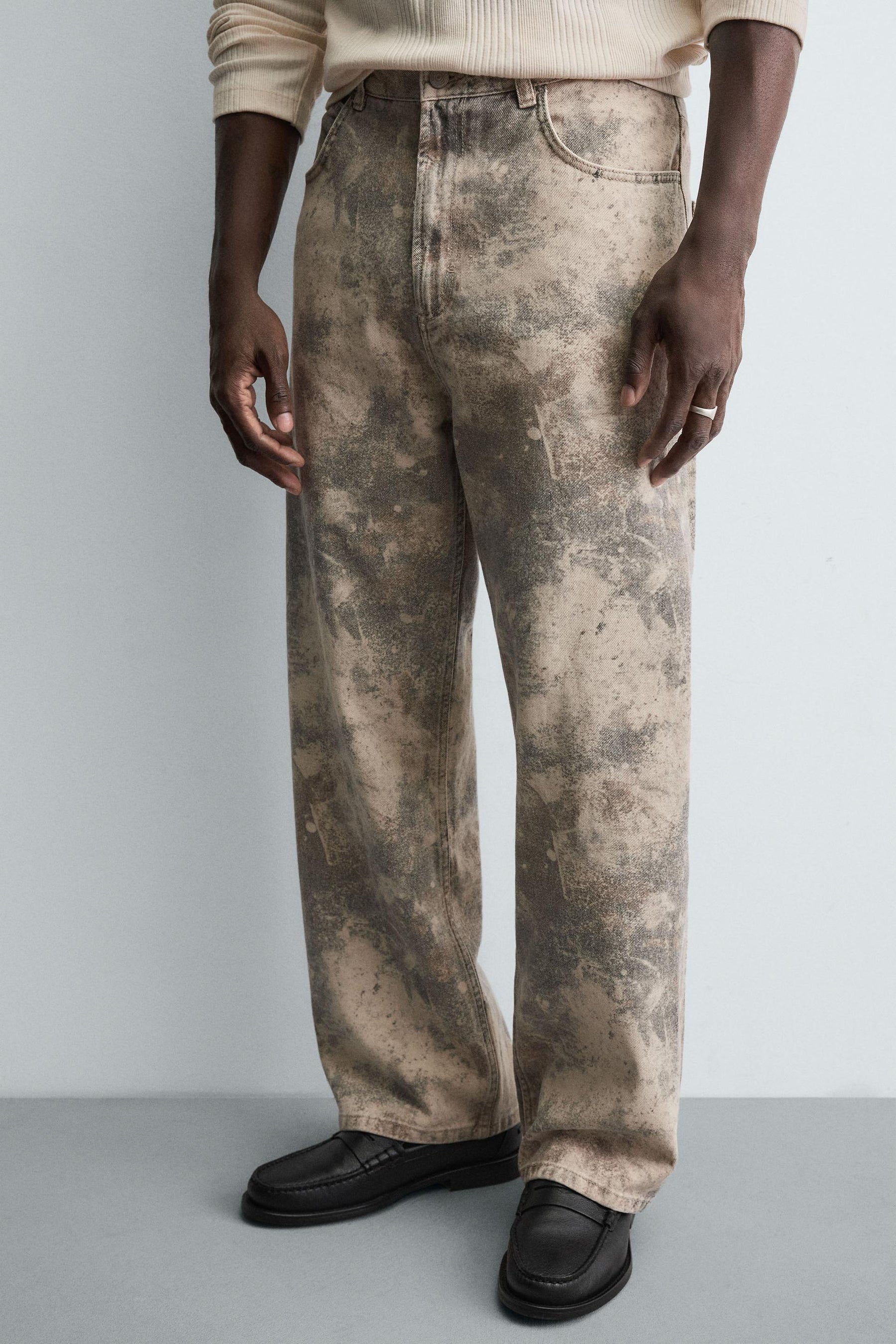 ABSTRACT PRINT BAGGY FIT TROUSERS - Image 5