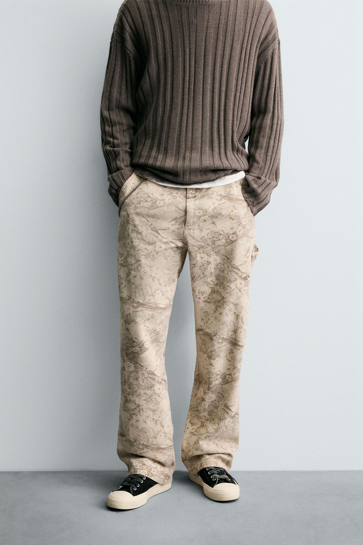 ABSTRACT PRINT CARPENTER TROUSERS - Image 2
