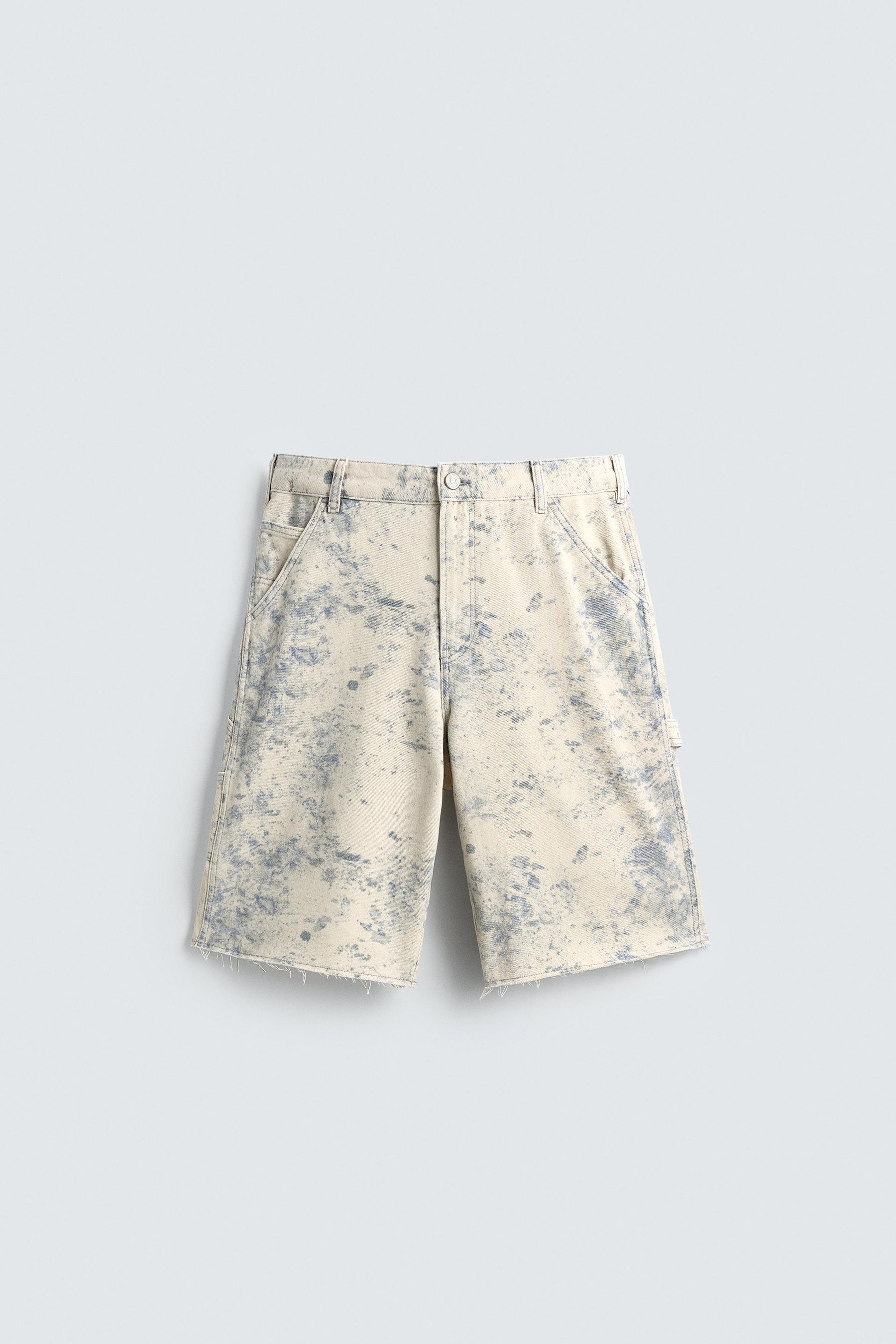 ABSTRACT PRINT CARPENTER POCKET BERMUDA SHORTS - Image 7