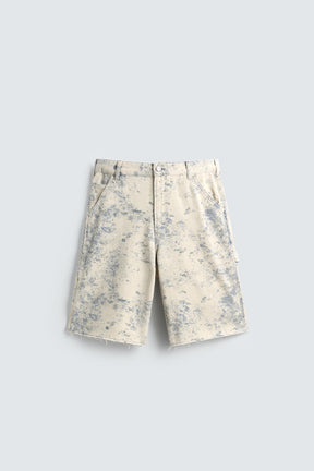 ABSTRACT PRINT CARPENTER POCKET BERMUDA SHORTS - Image 7