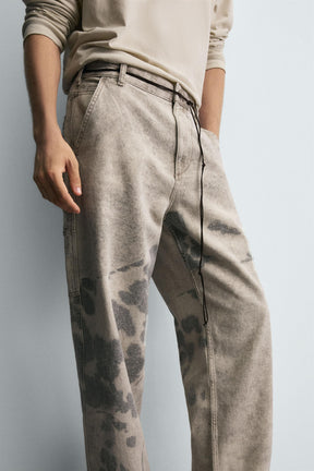 DALMATIAN PRINT CARPENTER TROUSERS - Image 5