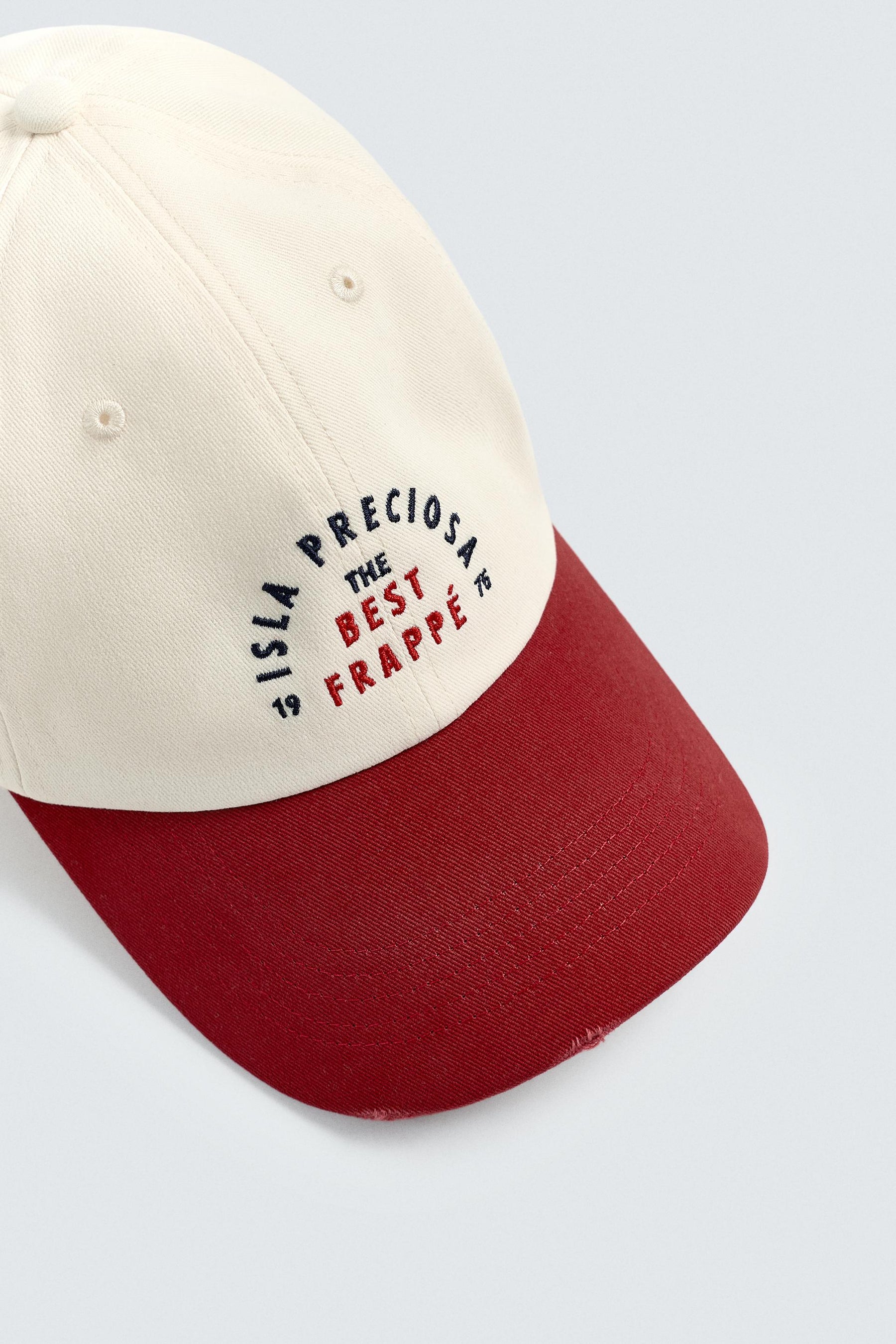CONTRAST EMBROIDERY CAP - Image 6