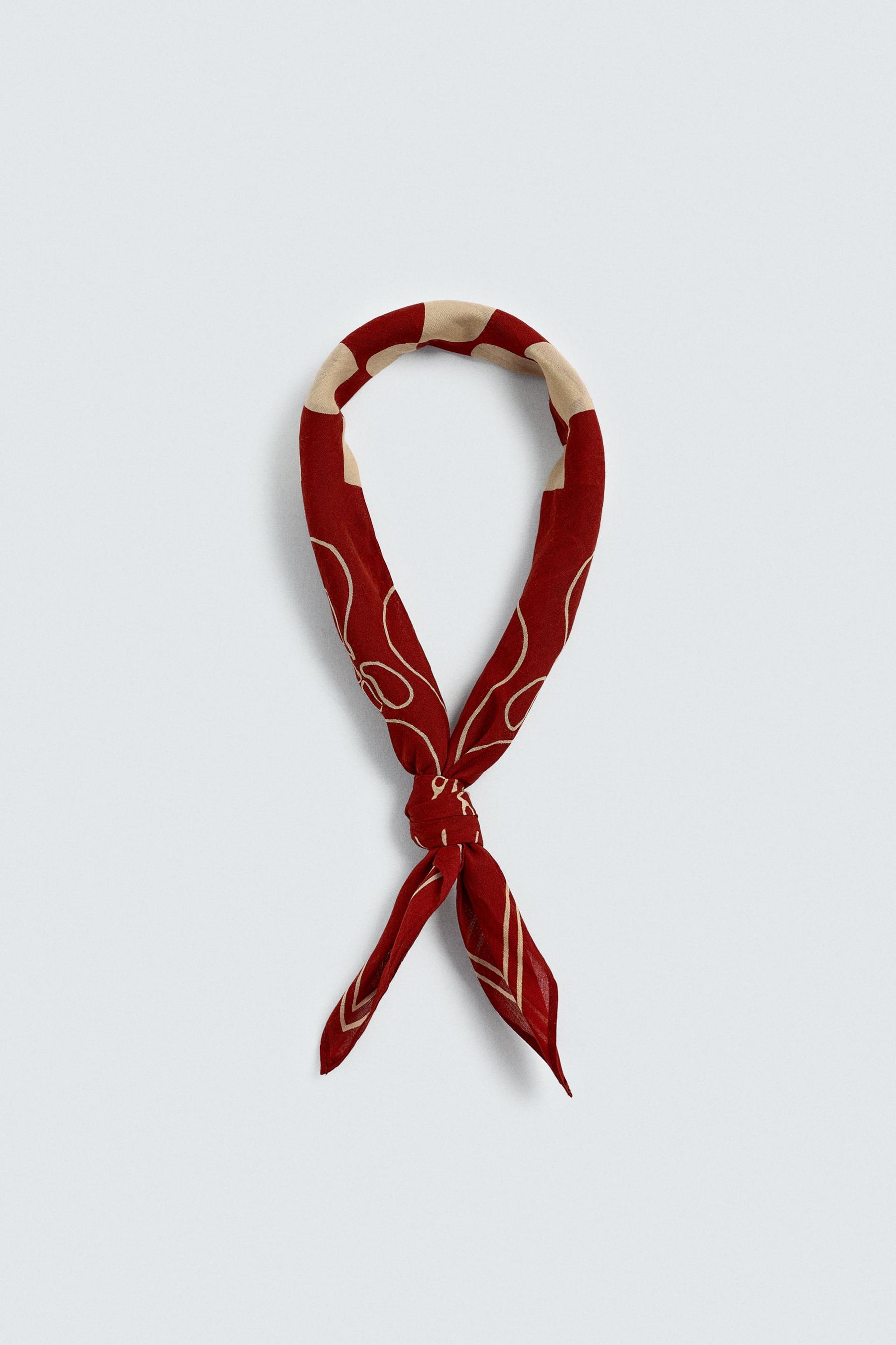 Bandana mit Kontrastdruck