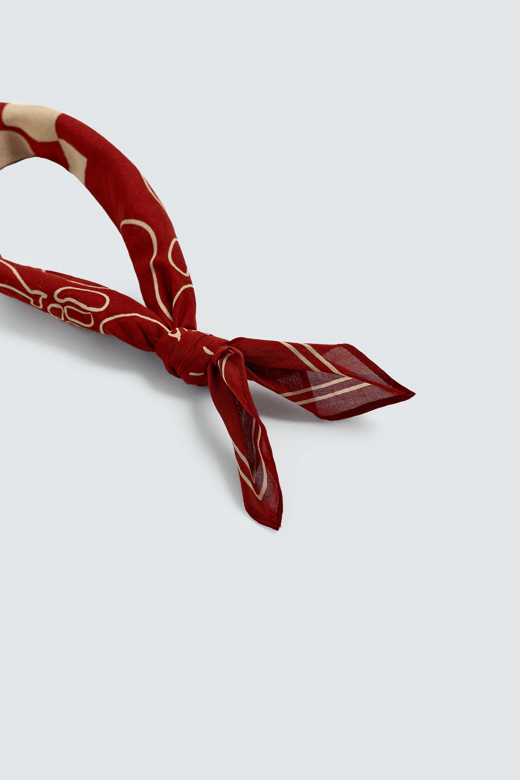 Bandana mit Kontrastdruck